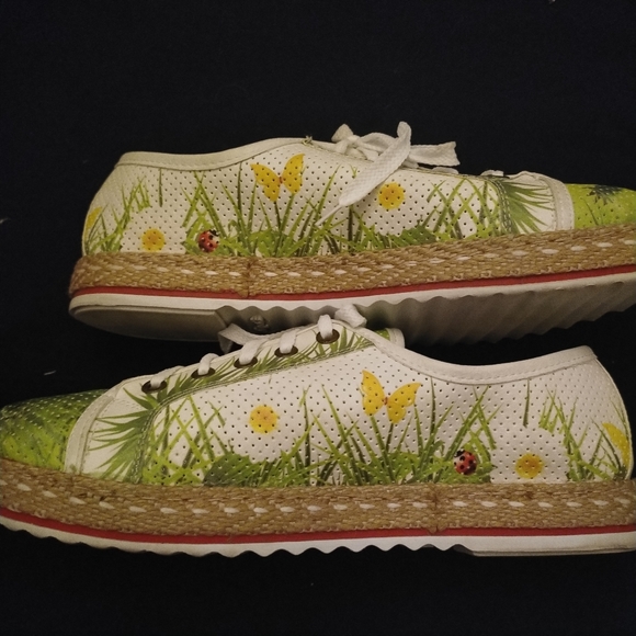 🌺Adorable Goby sneaker loafers with hand drawings size 43 (11)🌺 - Picture 5 of 9